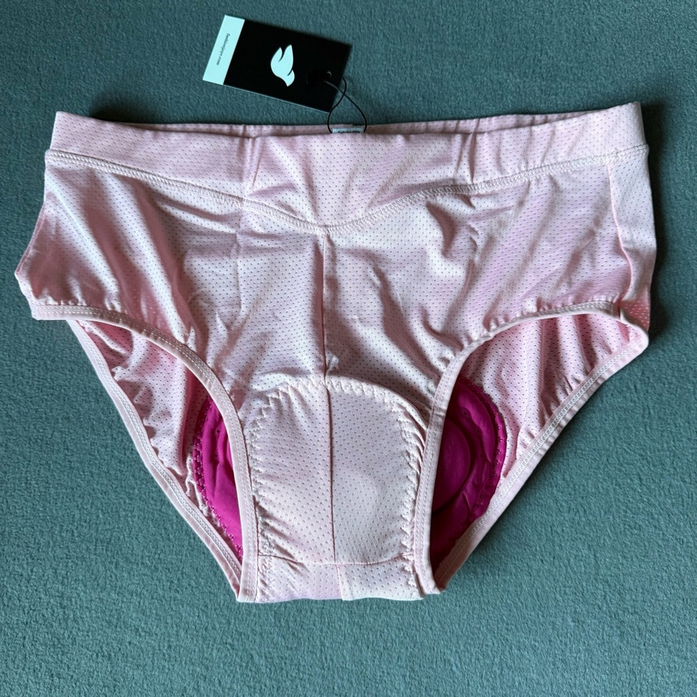 NWT Women's Pink Padded Bike Cycling Underpants Shorts size‎ XL